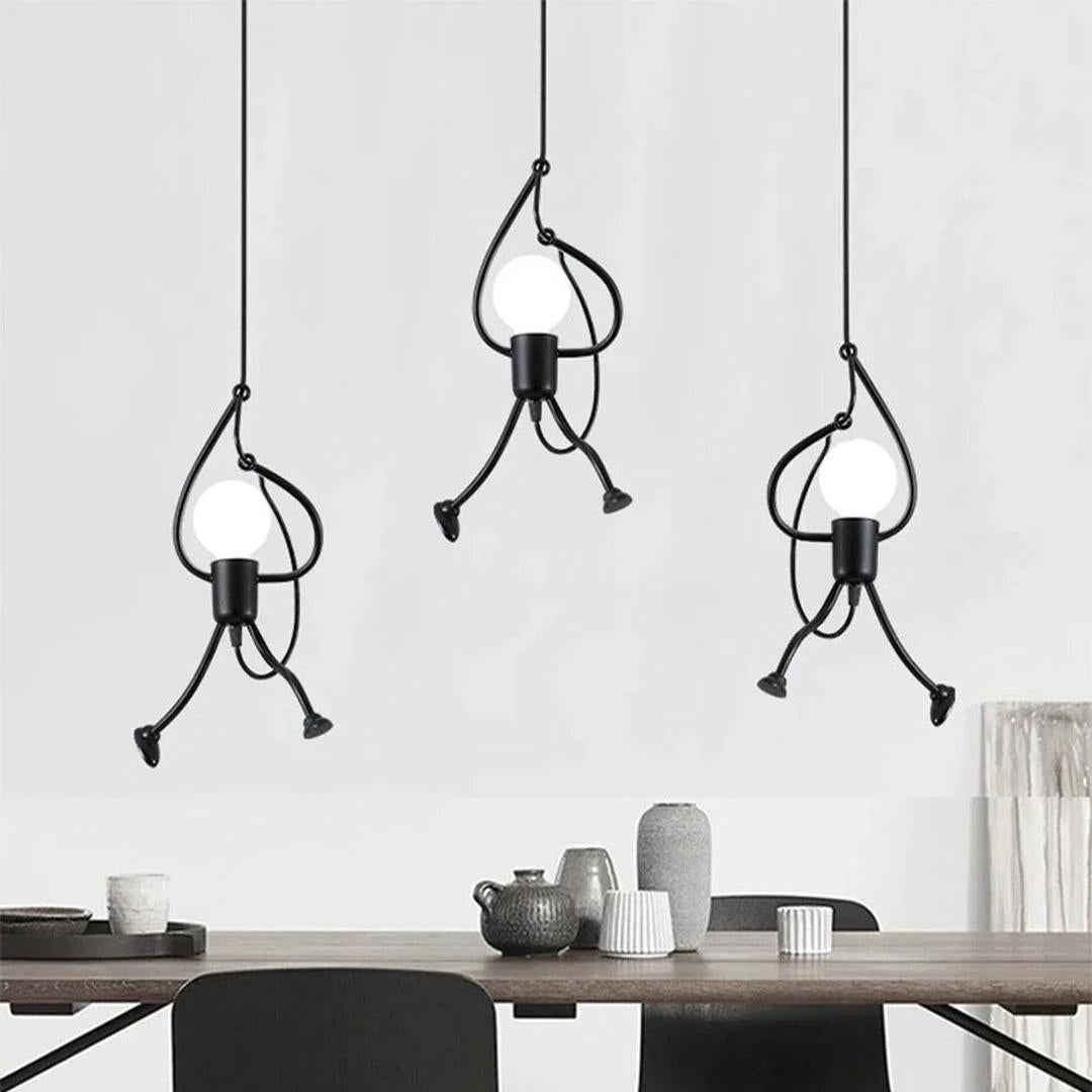 Żyrandol retro Iron Man industrialna lampa wisząca – widok produktu 6 | Ionotix