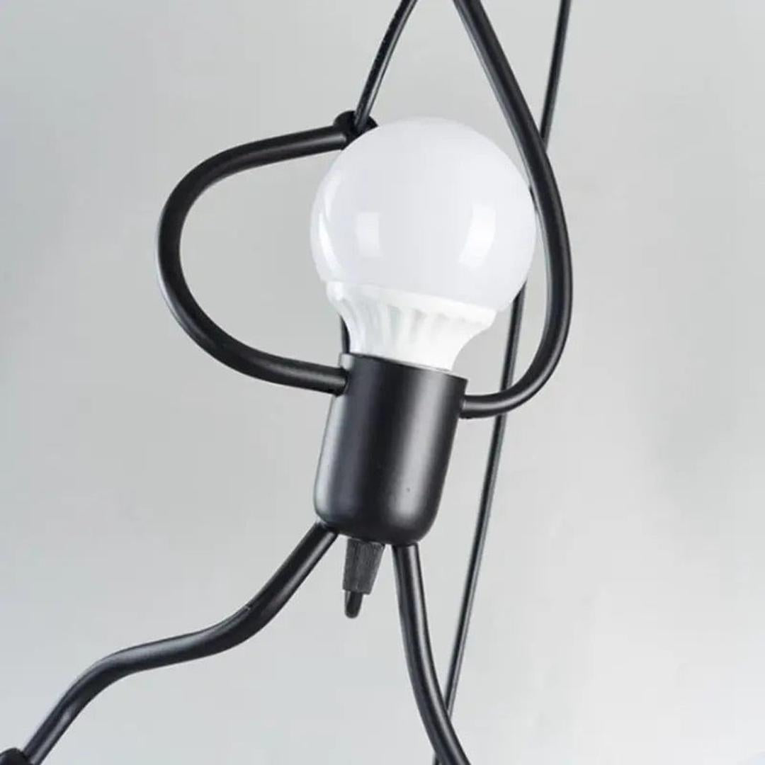 Żyrandol retro Iron Man industrialna lampa wisząca – widok produktu 7 | Ionotix