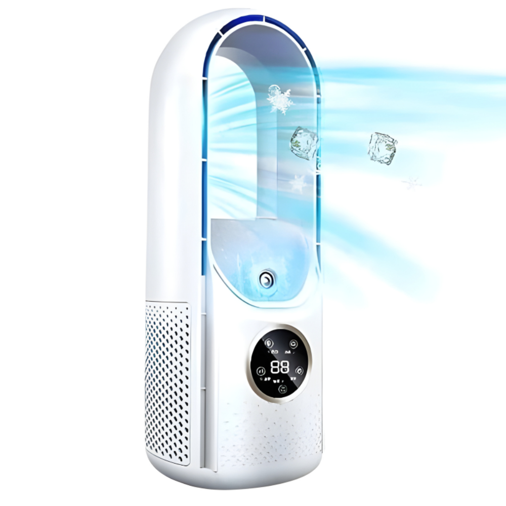Blade-free portable air conditioner | quiet, sleep mode, 24h timer, for bedroom and office