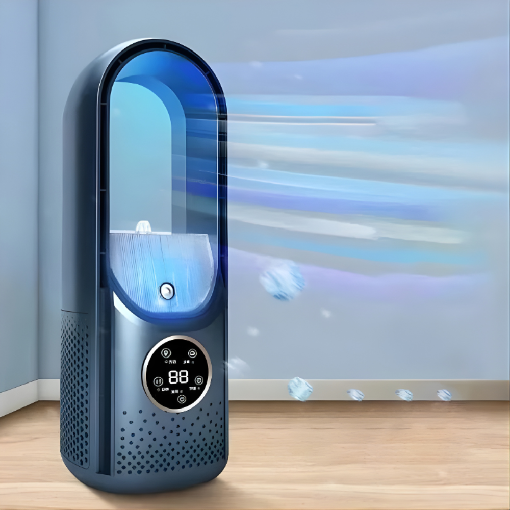 Blade-free portable air conditioner | quiet, sleep mode, 24h timer, for bedroom and office