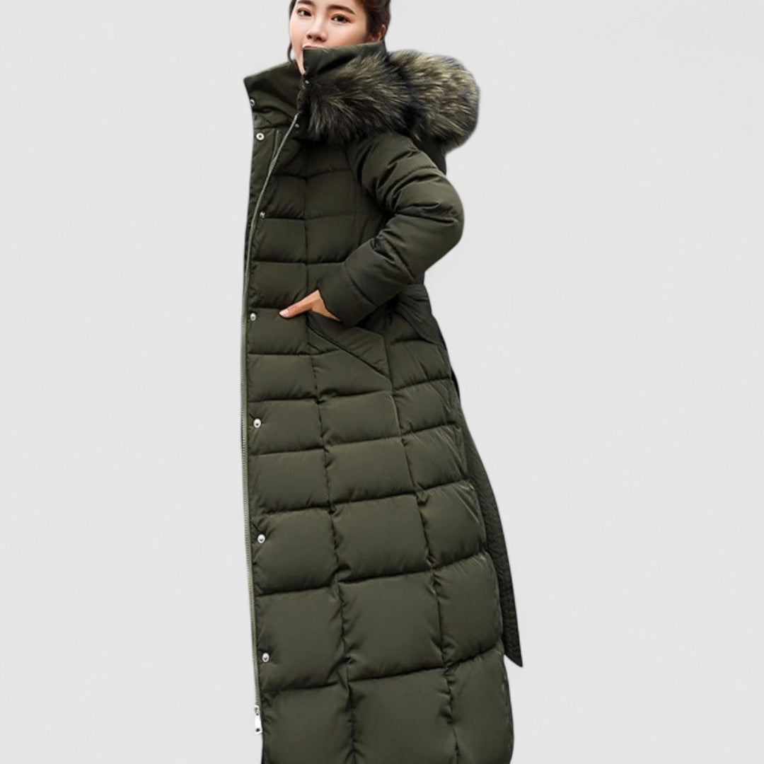 Damska Zimowa Kurtka Puchowa | Długa