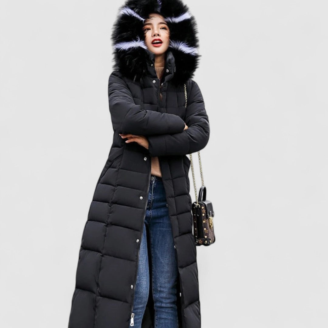 Damska Zimowa Kurtka Puchowa | Długa