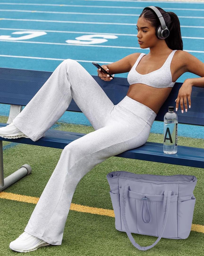 Pikowana torba puffer z uchwytem na kubek