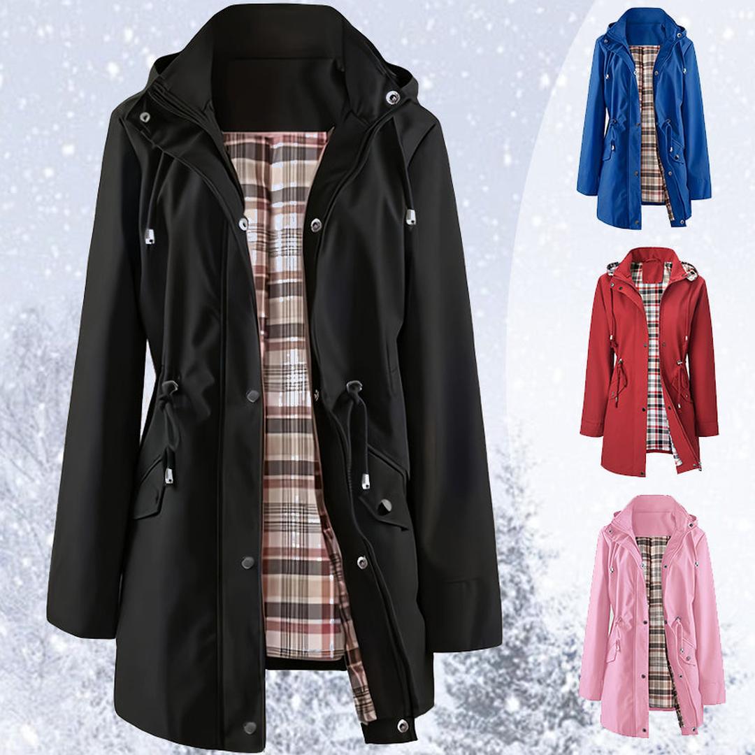 Damska Casualowa Długa Kurtka Zimowa | Na Zamek